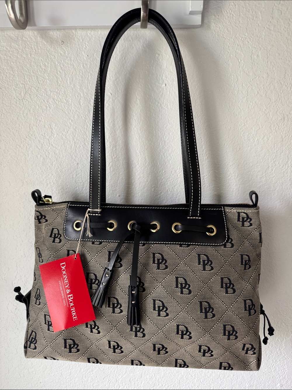 Dooney & Bourke Vintage Tassel Top Zip
